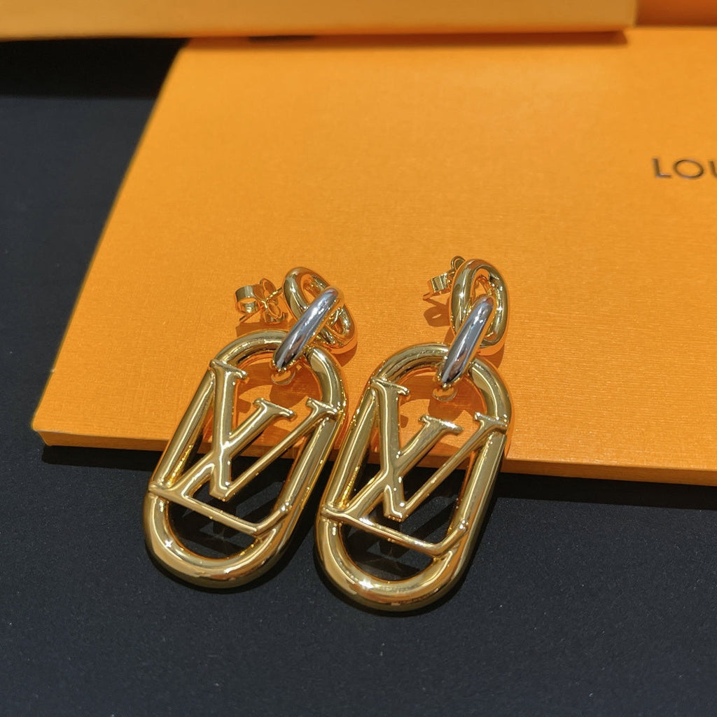 18K Louis Vuitton My Everyday Chain Earrings