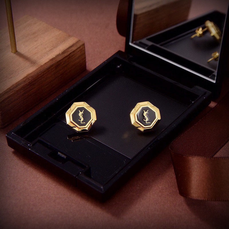 18K YSL Gold Earrings